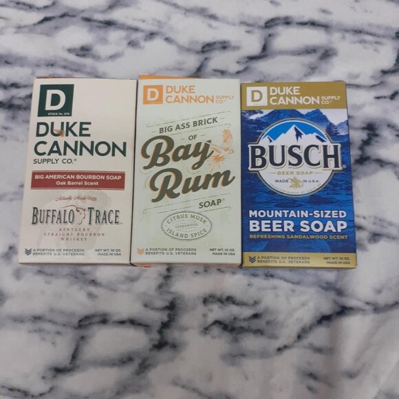 Duke Cannon Beer Soap Set: Busch Bay Rum & Bourbon Scented - Picture 1 of 2